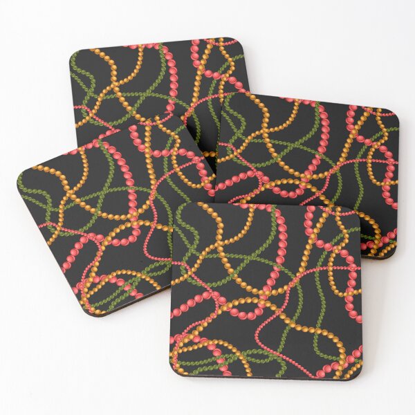 Item preview, green orange pink necklace designed and sold by Tshirtk.