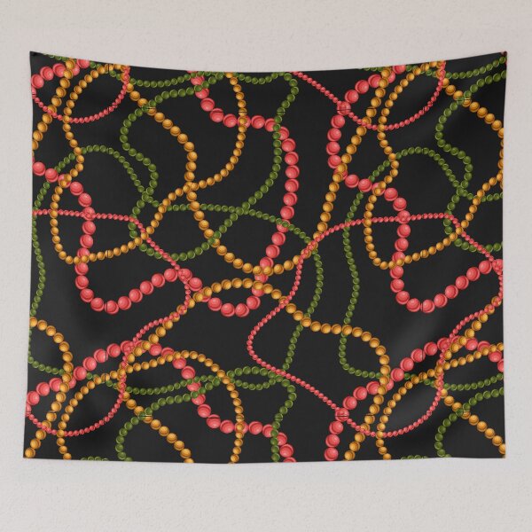 Item preview, green orange pink necklace designed and sold by Tshirtk.