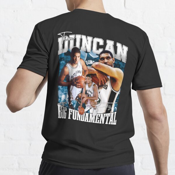 Tim Duncan The Big Fundamental Basketball Vintage Retro 80s 90s Bootleg  Unisex T-Shirt - Teeruto