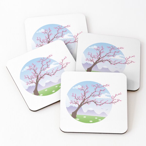 Item preview, Japanese cherry tree in bloom designed and sold by JAG2B.