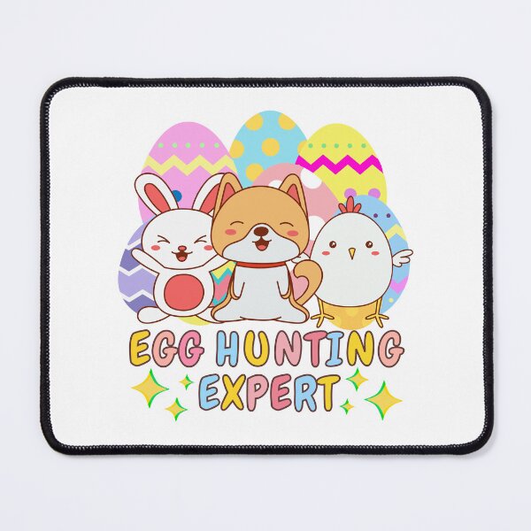 Item preview, Cute Cartoon Egg Hunting Expert Trio Squad - Easter Celebration Colorful Egg Hunt  designed and sold by Cawaiico.