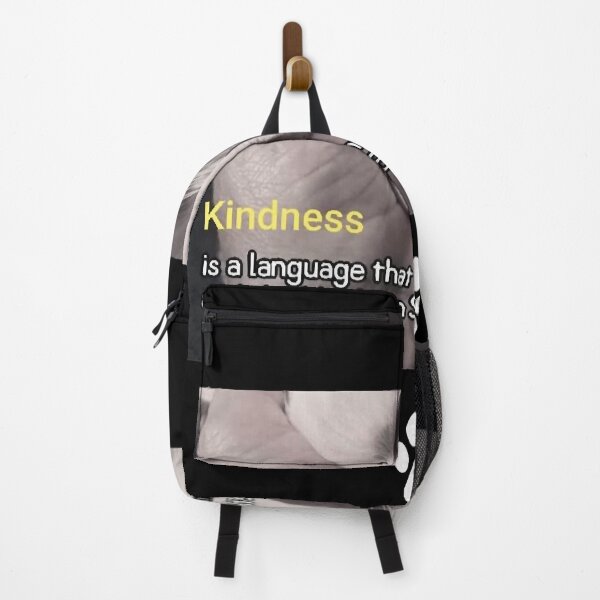 Item preview, KINDNESS IS A LANGUAGE, cat lover, animal rescuer designed and sold by GradyHills.