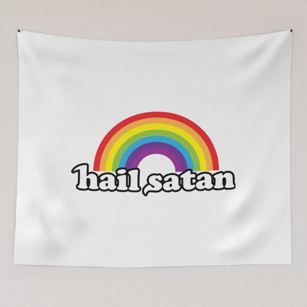 Item preview, Hail Satan Rainbow designed and sold by MadisonCoulte.