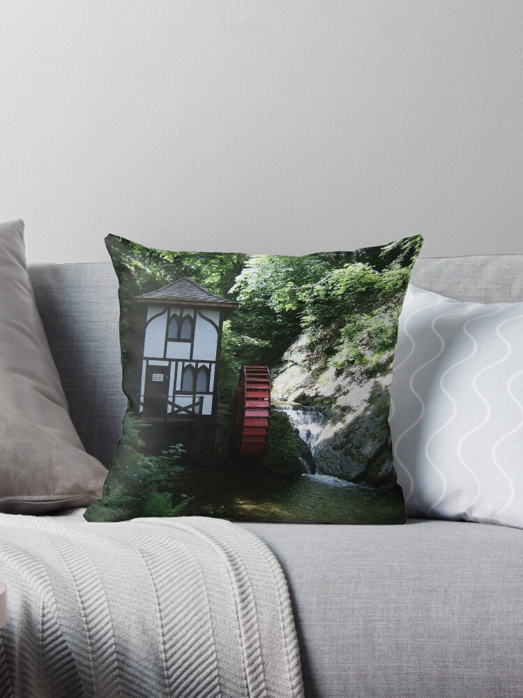 Thumbnail 1 of 4, Pillow, Groudle Glen designed and sold by IOMWildFlowers.