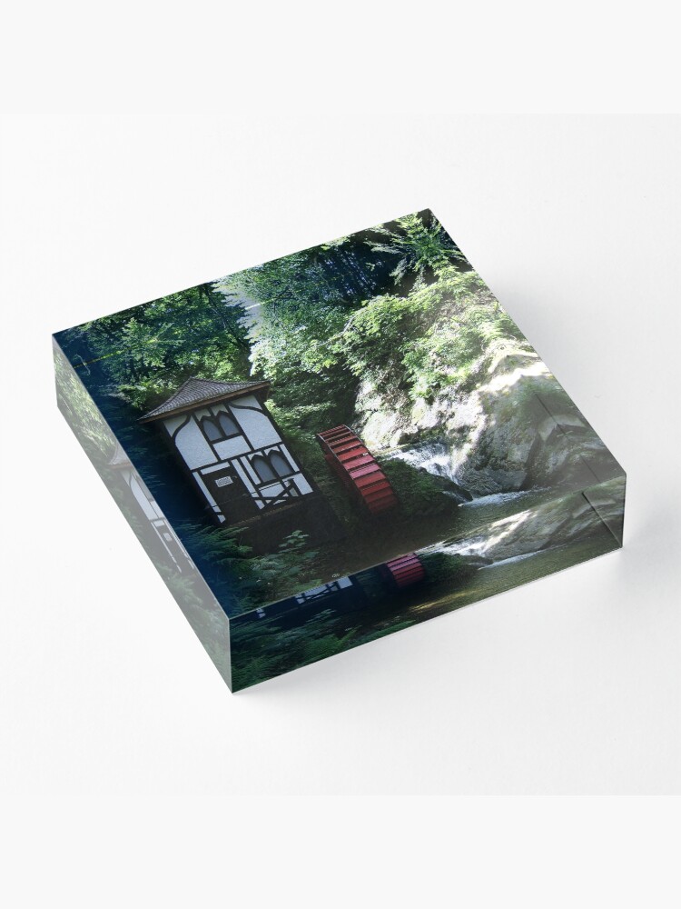 Thumbnail 3 of 5, Acrylic Block, Groudle Glen designed and sold by IOMWildFlowers.
