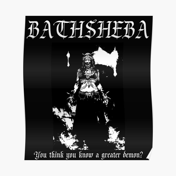 "Bathsheba The Dark Angel" Poster For Sale By CarteBlacDesign | Redbubble