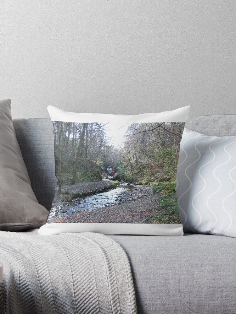 Thumbnail 1 of 4, Pillow, Groudle Glen designed and sold by IOMWildFlowers.