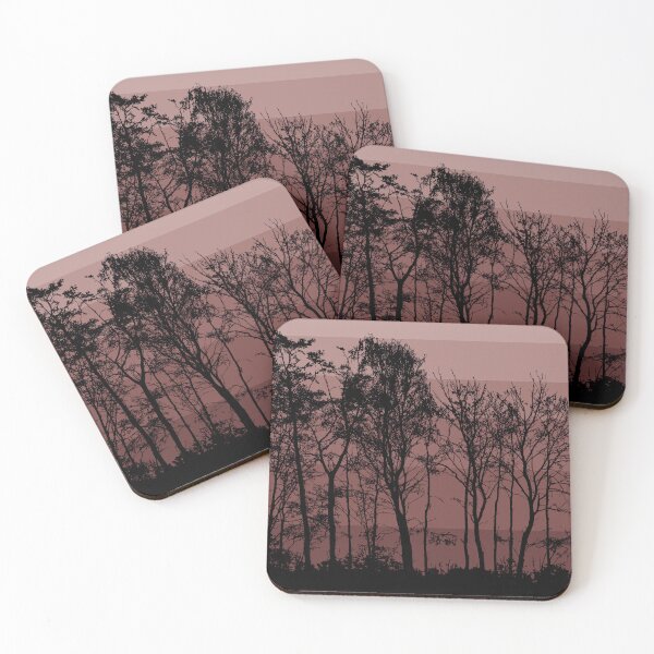 Aperçu de l'œuvre Contours d'arbres noirs créée et vendue par CameleonDesign.