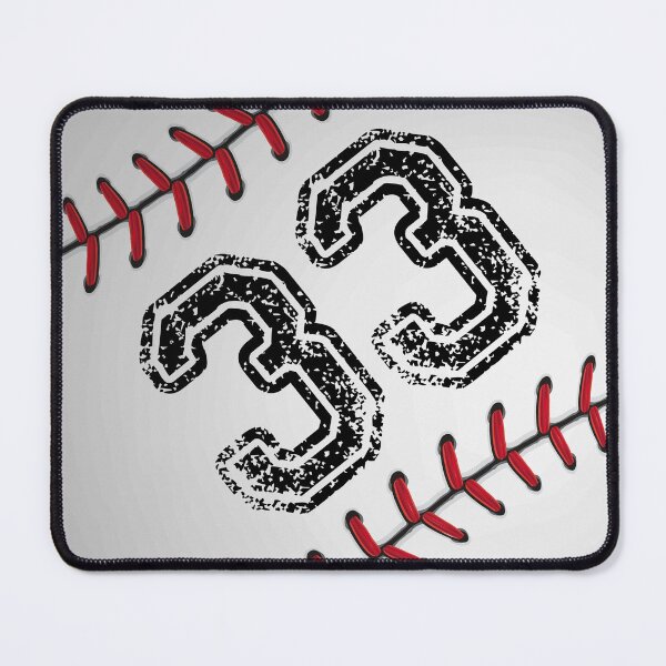 Item preview, Baseball ball number 33, thirty three  designed and sold by TheCultStuff.