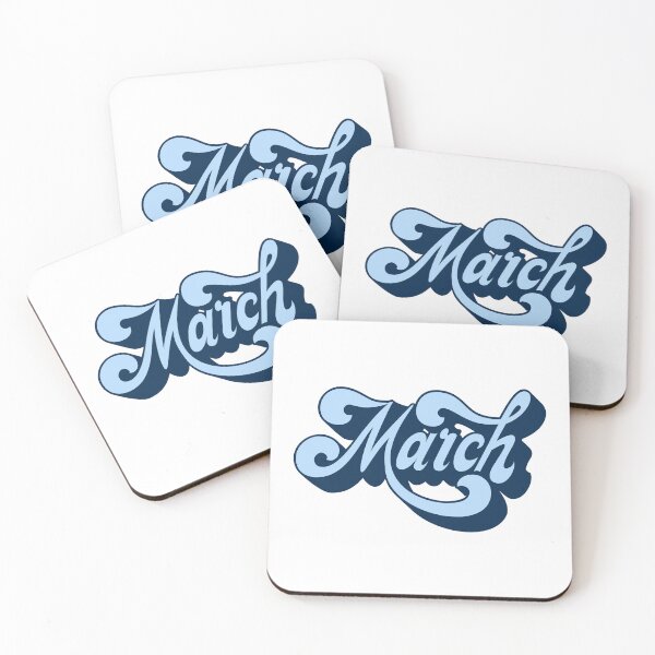 Item preview, March with beautiful blue writing designed and sold by JAG2B.