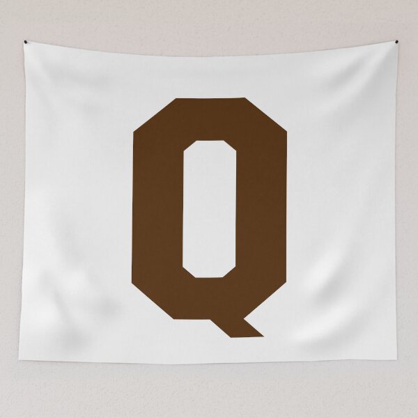 Item preview, Alphabet, Brown Q, Sports letter Q designed and sold by TheCultStuff.