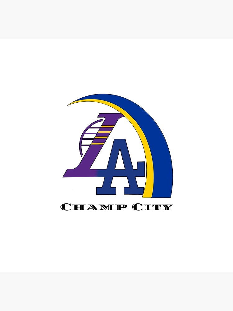 Champ City - Los Angeles Lakers, Dodgers and Rams | Art Board Print