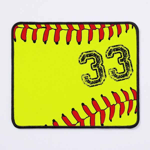 Item preview, Softball ball number 33, thirty three designed and sold by TheCultStuff.