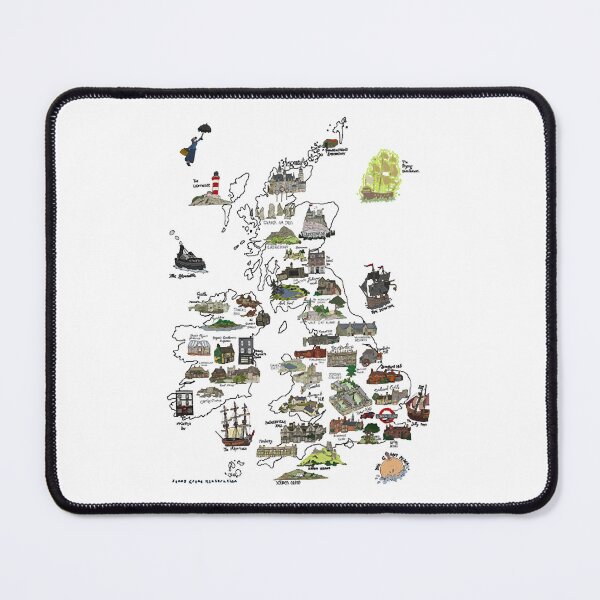 Item preview, A Literary Map of the UK and Ireland designed and sold by ihhman.