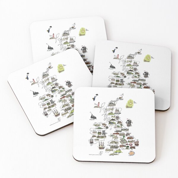 Item preview, A Literary Map of the UK and Ireland  designed and sold by ihhman.