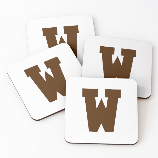 Item preview, Alphabet, Brown W, Sports letter W designed and sold by TheCultStuff.