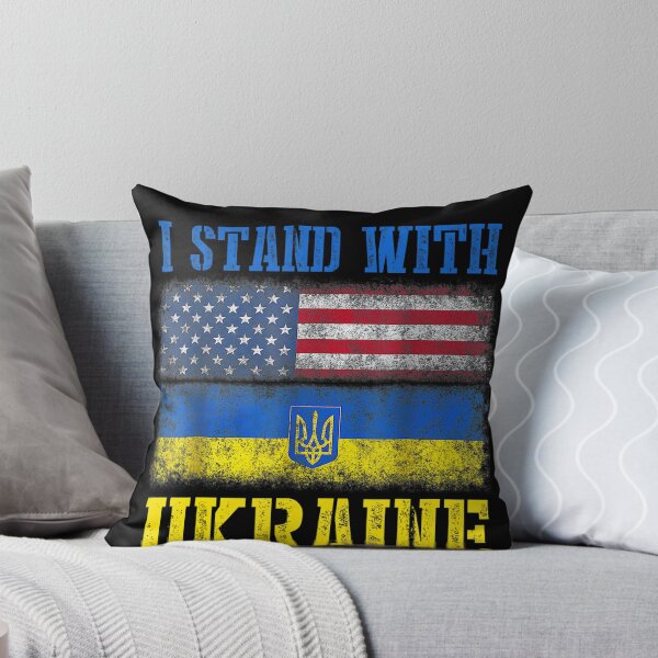 Item preview, I Stand With Ukraine Ukrainian Flag designed and sold by NesArt.