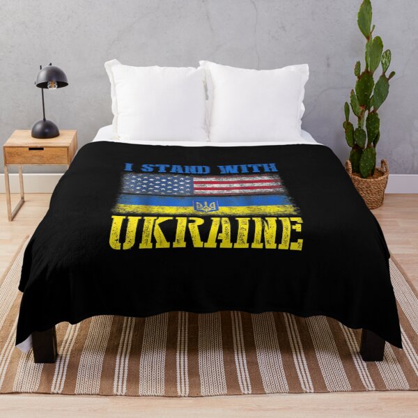 Item preview, I Stand With Ukraine Ukrainian Flag designed and sold by NesArt.