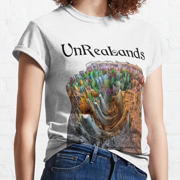 Camiseta Unrealand bosque arcoíris Camiseta clásica
