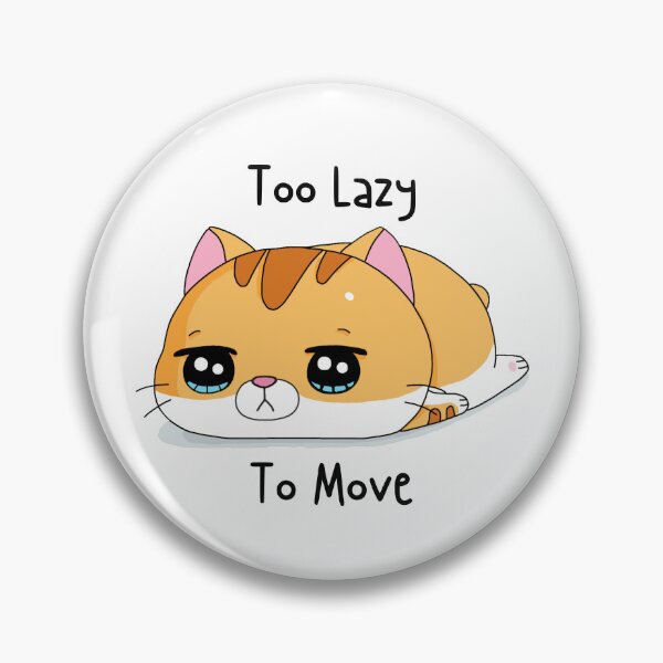 Item preview, Too Lazy To Move Cute Orange Tabby Cat designed and sold by quinellie.