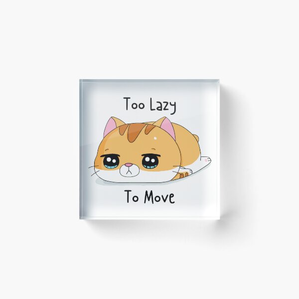 Item preview, Too Lazy To Move Cute Orange Tabby Cat designed and sold by quinellie.