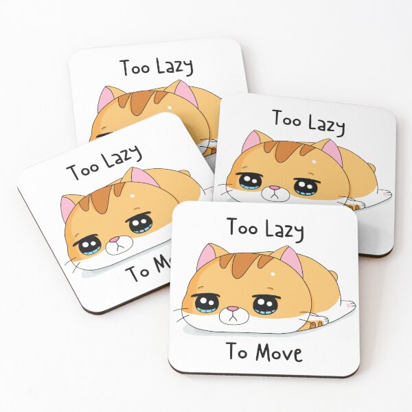 Item preview, Too Lazy To Move Cute Orange Tabby Cat designed and sold by quinellie.