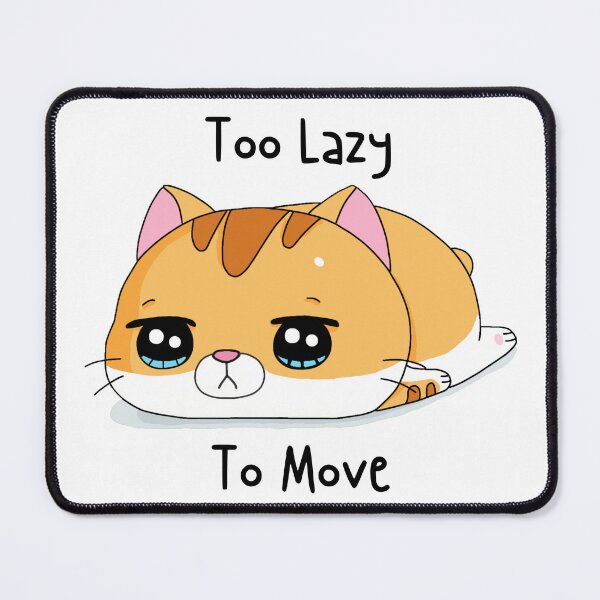 Item preview, Too Lazy To Move Cute Orange Tabby Cat designed and sold by quinellie.