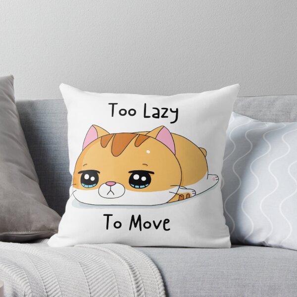 Item preview, Too Lazy To Move Cute Orange Tabby Cat designed and sold by quinellie.