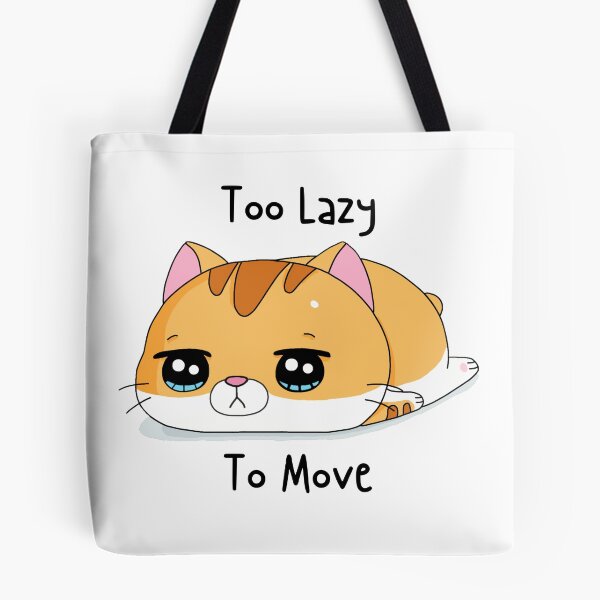 Item preview, Too Lazy To Move Cute Orange Tabby Cat designed and sold by quinellie.