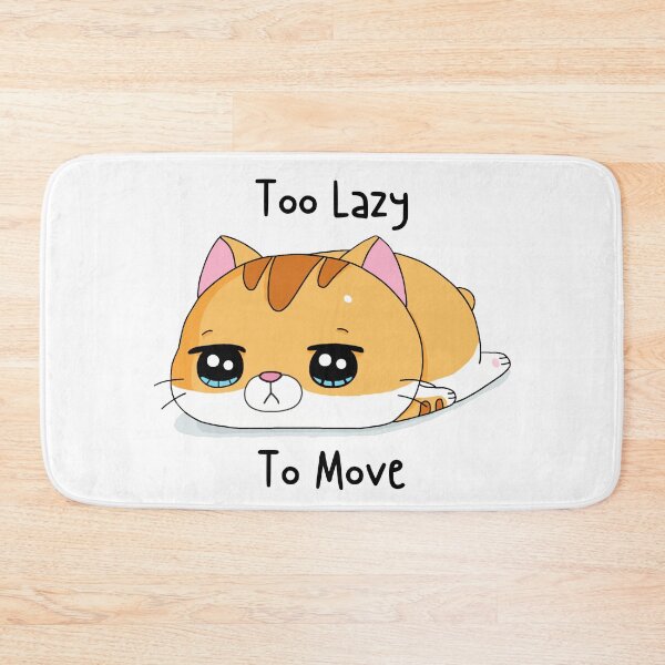 Item preview, Too Lazy To Move Cute Orange Tabby Cat designed and sold by quinellie.