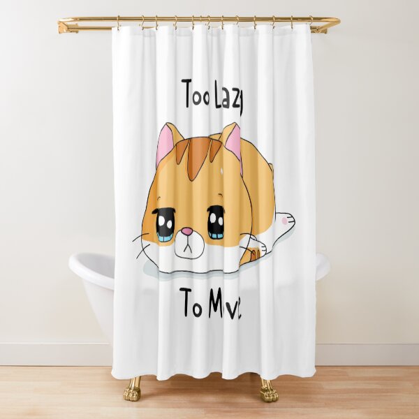 Item preview, Too Lazy To Move Cute Orange Tabby Cat designed and sold by quinellie.