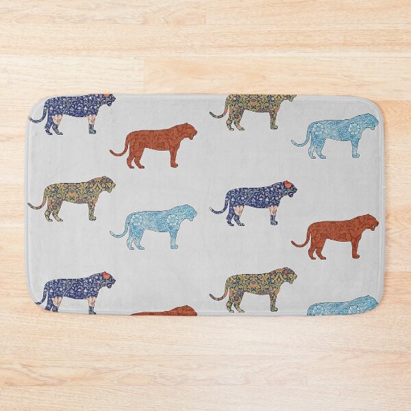 Item preview, Four different prints by William Morris within silhouette of tigers designed and sold by Rhu Creations.