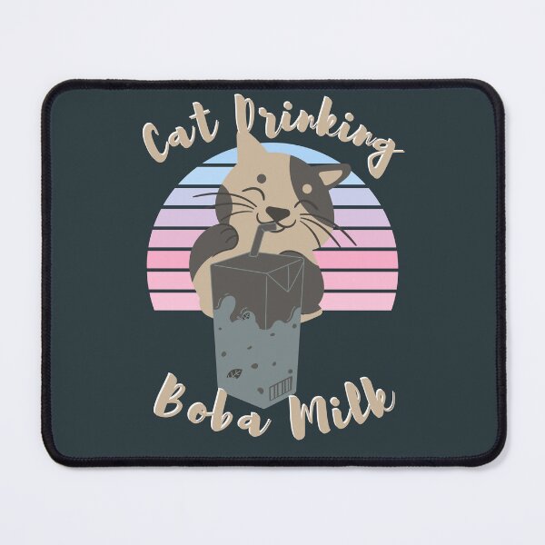 Item preview, Cat Drinking Boba Milk - Cat Drinking - Cat Lovers designed and sold by designerpriti.