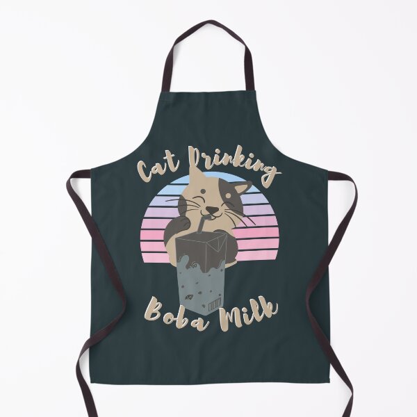 Item preview, Cat Drinking Boba Milk - Cat Drinking - Cat Lovers designed and sold by designerpriti.