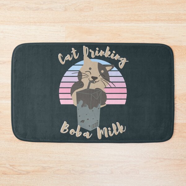 Item preview, Cat Drinking Boba Milk - Cat Drinking - Cat Lovers designed and sold by designerpriti.