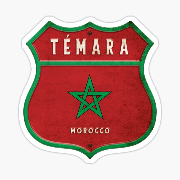 3" x 12" Morocco Bumper Sticker Morocco Flag Sticker 