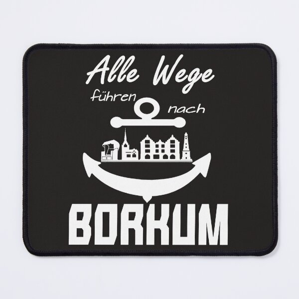 Item preview, All roads lead to Borkum designed and sold by Meer-Lifestyle.