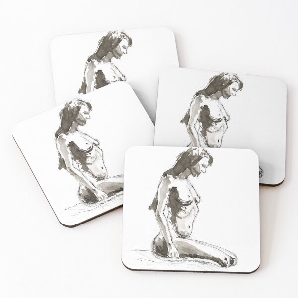 Item preview, Impresión de pintura de acuarela de mujer desnuda designed and sold by NatalyMak.