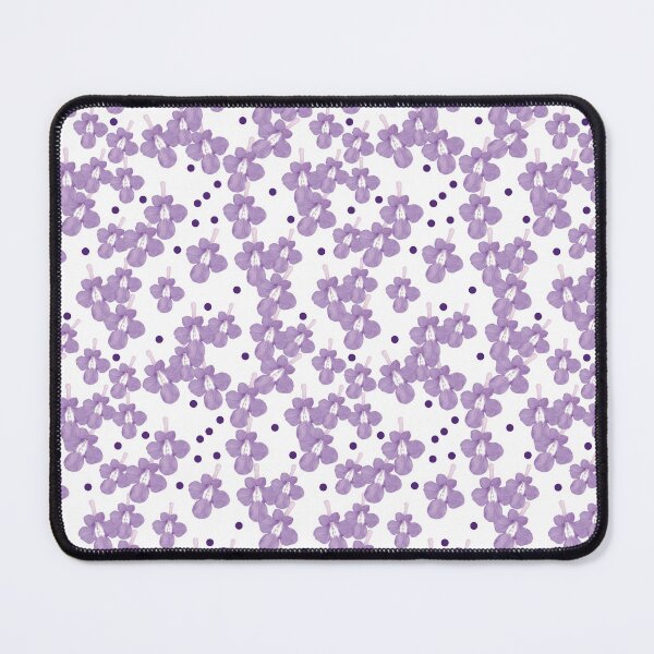 Item preview, Purple flower and dots pattern designed and sold by Tanya Mihe.