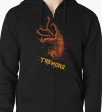 Tremors shirt and product design Zipped Hoodie