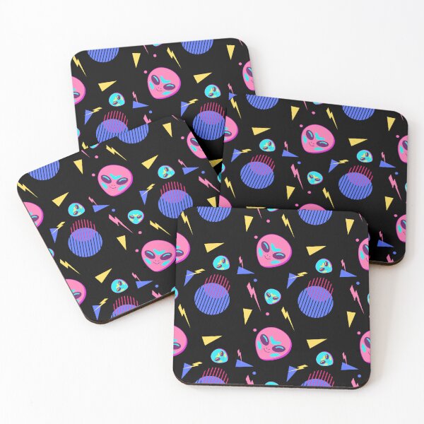Item preview, 80s alien pattern designed and sold by CameleonDesign.