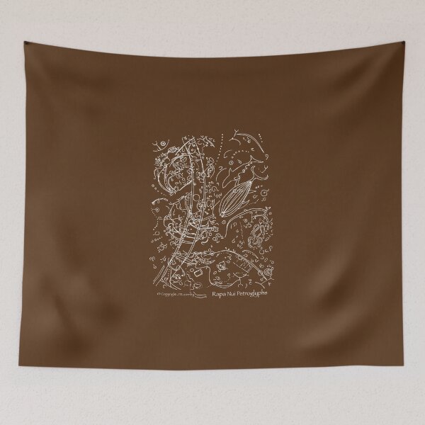 Item preview, Rapa Nui Petroglyphs (white lines) designed and sold by JTLazenby.