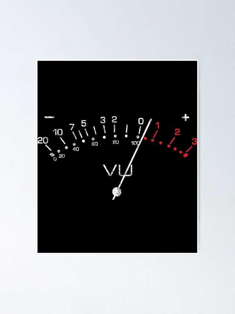 T-shirt Humour Ingénieur Du Son - Motif VU Meter Vintage, Coton, Unisexe, Marque Winorsar