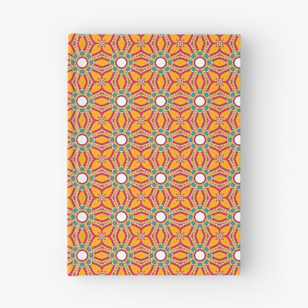 Item preview, Mustard floral seamless geometric pattern designed and sold by TheCosmoWest.