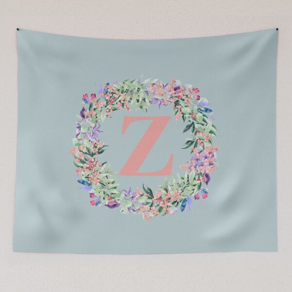 Item preview, Letter Z Floral  - Floral Monogram Alphabet Letters - Letter Z designed and sold by LamaraK.