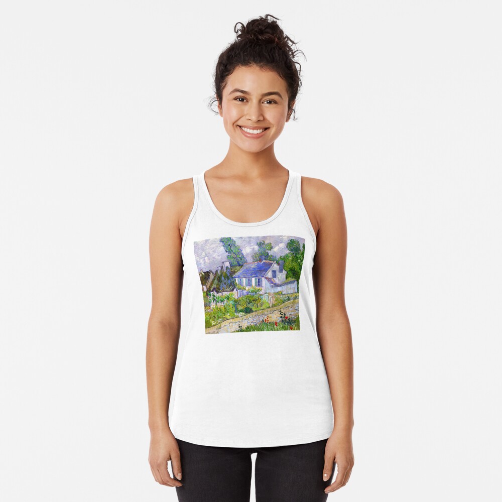 Discover VAN GOGH HD - Houses at Auvers (1890) Racerback Tank Top