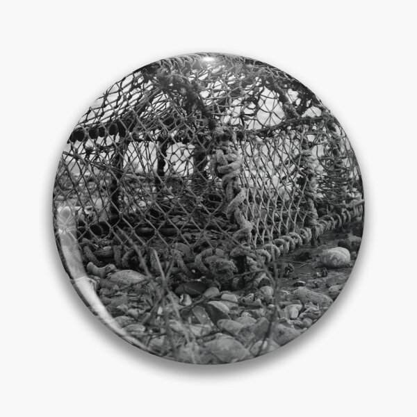 Item preview, Abandoned lobster pot on the beach in black and white designed and sold by yackers1.