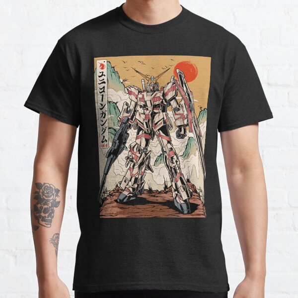 Vista previa del artículo con la obra «Unicornio Gundam estilo chino», diseñado y vendido por shopVicRioa.