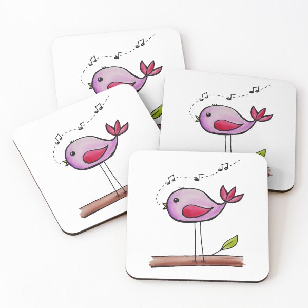 Item preview, Singing Bird Watercolor designed and sold by kmstudio.