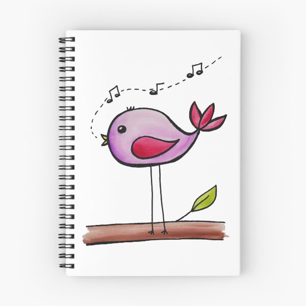 Item preview, Singing Bird Watercolor designed and sold by kmstudio.
